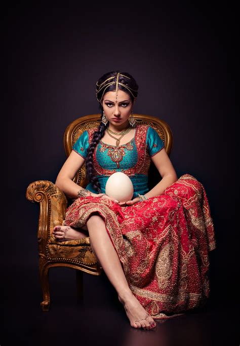 A Beautiful Indian Princess In National Dress And Egg By Sergey Malov Tackuro On Px