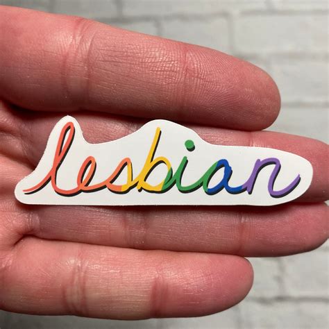 Lesbian Vinyl Sticker Etsy In 2021 Lesbian Lesbian Stickers Cute Lesbian Couples