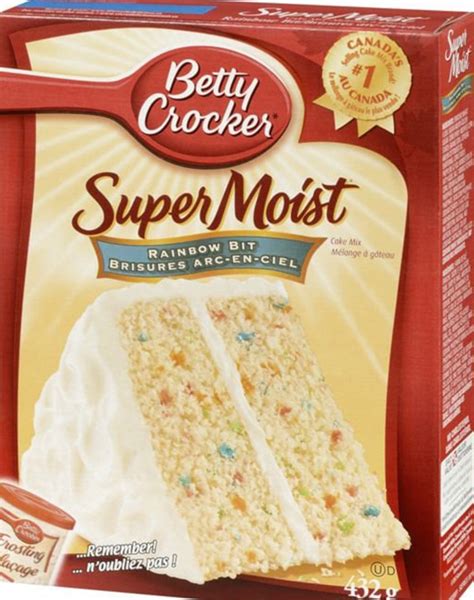 This betty crocker rainbow chip flavor is my daughter's new favorite. Betty Crocker Super Moist brand Cake Mix Rainbow Bit ...