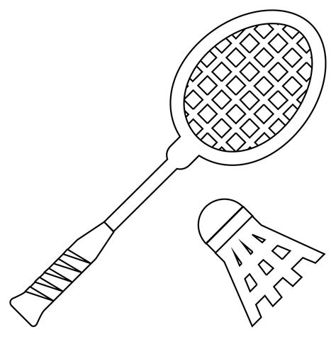 Badminton Coloring Page ColouringPages