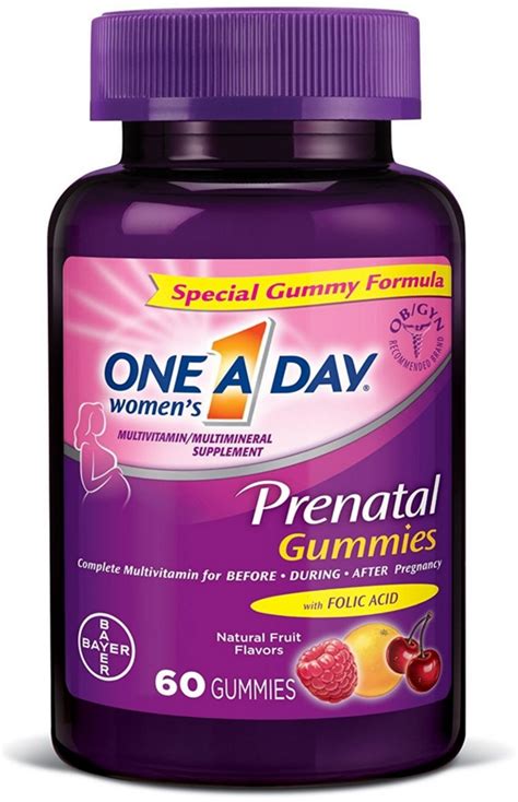 One A Day Womens Prenatal Gummies 60 Ea Pack Of 2