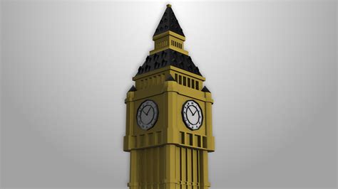 D London Big Ben Model TurboSquid