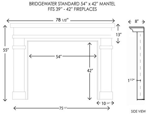 Typically, a mantel should extend 3 inches outside of the fireplace opening, but the average is around 6 inches. Wood Fireplace Mantels | Bridgewater Standard