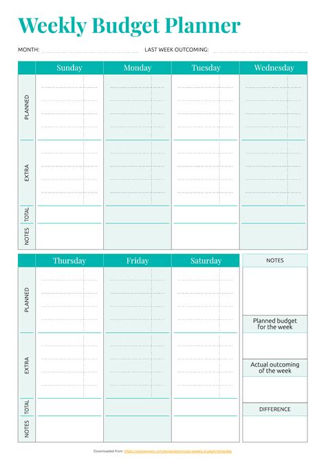 Check spelling or type a new query. Printable Weekly Budget | Template Business PSD, Excel ...