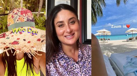 kareena kapoor shares snapshots from beach vacation with saif sons taimur and jeh ahead of her