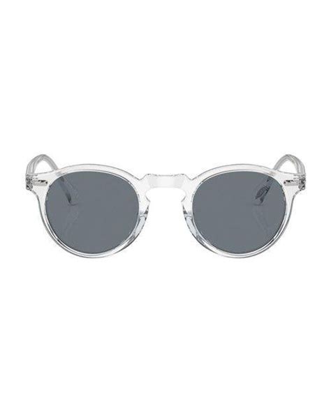 Oliver Peoples Gregory Peck Sun Phantos Sunglasses In Gray Lyst