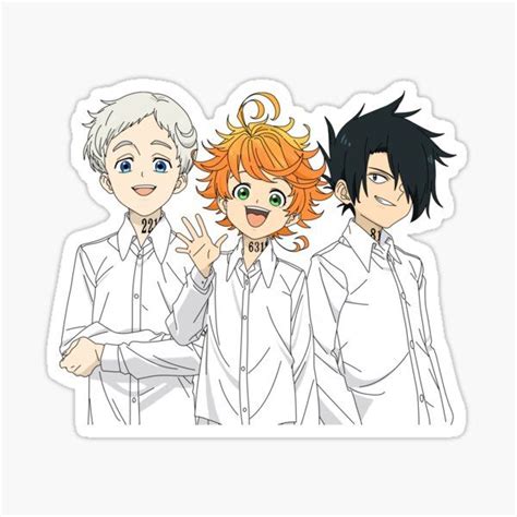 Stickers Sur Le Thème The Promised Neverland Adesivos Bonitos