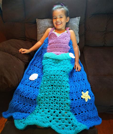 Loopsycrochetpattern Mermaid Blanket Pattern Crochet Mermaid Blanket