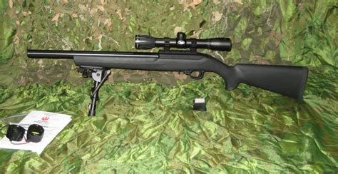 Tactical Ruger 1022 With Heavy Threaded Barrel For Sale