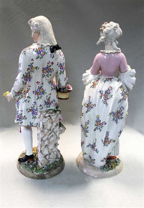 A Pair Of 19th Century German Porcelain Figurines In Cheffins Fine Art