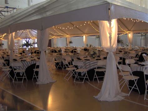 Your complete wedding tent cost breakdown. Tents can be set up inside to define a space--such as this ...