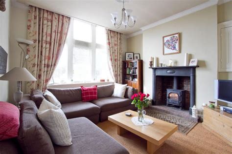 Today we're delighted to declare that we have found an awfullyinteresting. Beige purple and white living room, with wood burner. | Cosy living room, Living room decor cozy ...