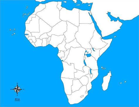 Mapa De África Sin Nombres Blog Didáctico