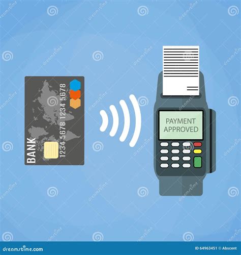 Payments Using Terminal And Debit Credit Card Cartoon Vector