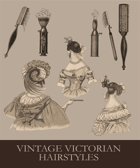 Vintage Victorian Hairstyles Set Free Stock Photo Public Domain Pictures
