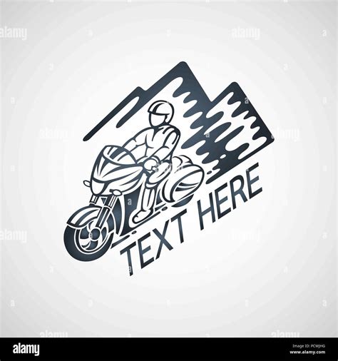 Touring Motorcycle Club Vector Logo Illustration Stock Vector Image