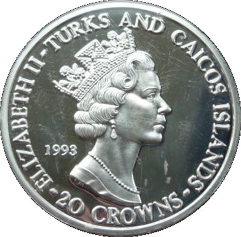 Crowns Elizabeth Ii England Turks And Caicos Islands Numista