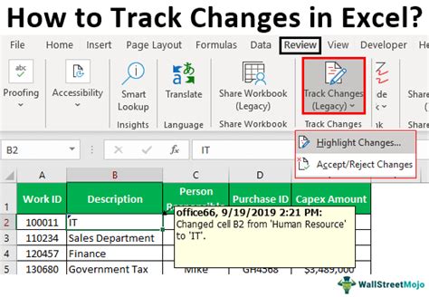 How To Track Changes In Excel Step By Step With Examples
