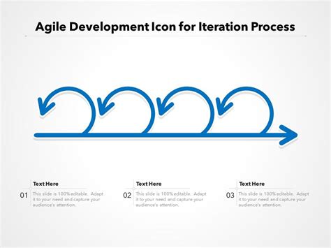 Agile Development Icon For Iteration Process Presentation Graphics