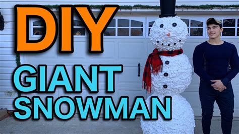 Diy 7ft Giant Snowman Youtube