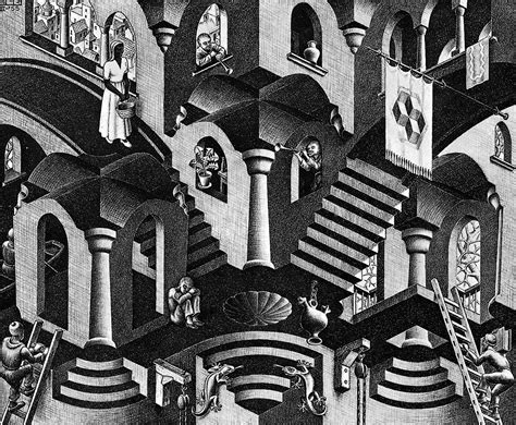 Maurits Cornelis Escher Concave And Convex Art De Lillusion Mc