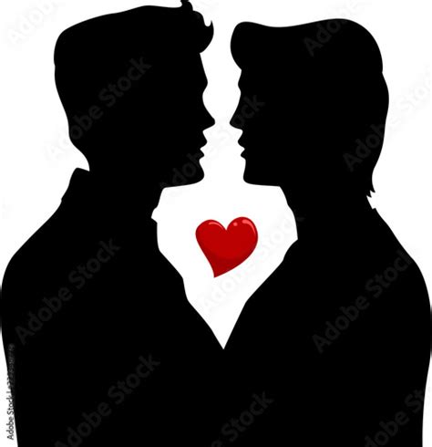 Silhouette Men Gay Couple Illustration Stock Image And Royalty Free Vector Files On Fotolia