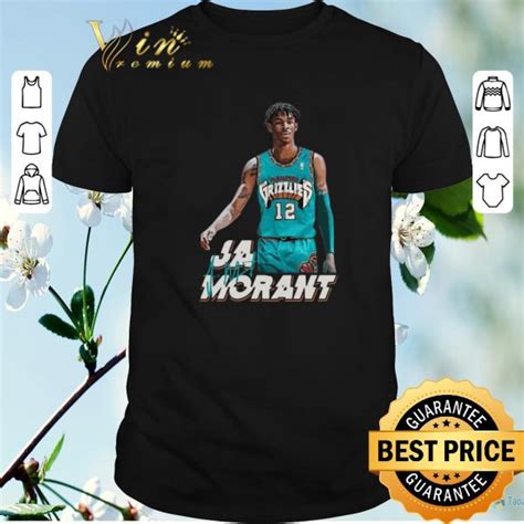 Official Signature Ja Morant 12 Memphis Grizzlies Basketball Shirt