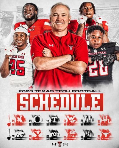 2023 Texas Tech Football Schedule Revealed Teams