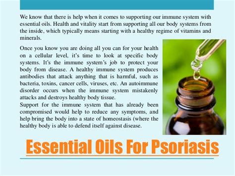 Essential Oils For Psoriasis