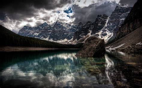 Wallpaper 2560x1600 Px Forest Lake Moraine Lake Mountain Nature