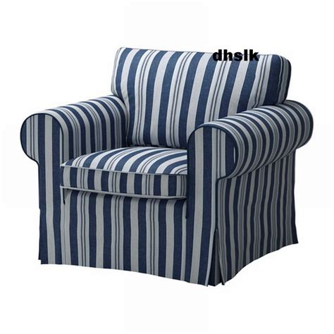 (2) total ratings 2, $259.90 new. IKEA EKTORP Armchair COVER Chair Slipcover ABYN BLUE White ...