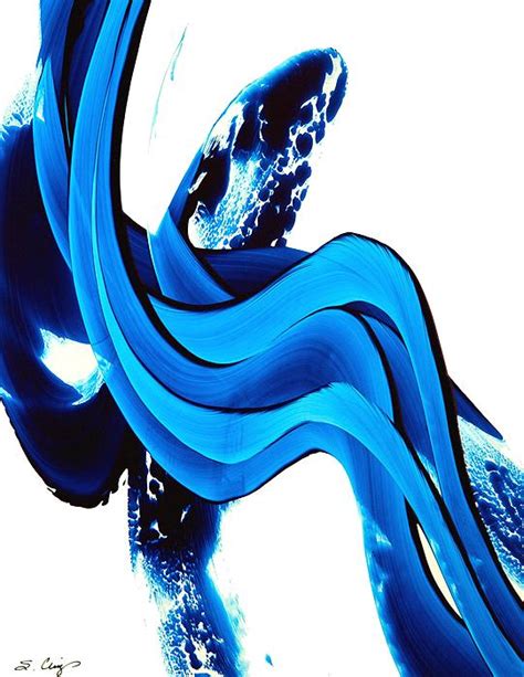 Yessy Abstract Art By Sharon Cummings Gallery Buy Blue Art