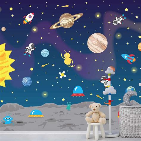 Outer Space Mural Cardboard Cutout Standees