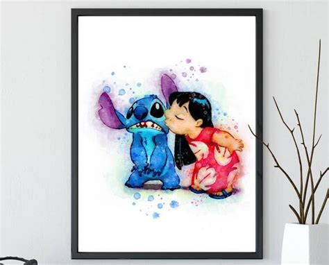 Stitch Disney Lilo And Stitch Watercolor Stitch Art Stitch