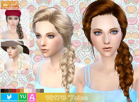 Sims 4 Hairs ~ Newsea Braided Hairstyle Yu 178