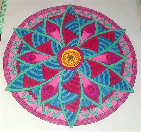 Every year the number of endangered plants is growing worldwide. Flower mandalas. Finished Adult coloring pages ...