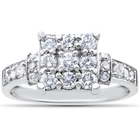 We provide aggregated results from multiple sources and sorted by user interest. 1.00ct Diamond Cluster Halo Engagement Ring 14k White Gold | Walmart Canada