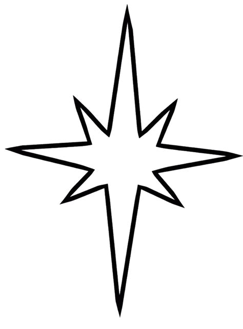 Download High Quality Star Clipart Black And White Coloring Book
