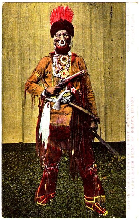 Iroquois Mohawk Chief Direct Descendant Of Chief Joseph Brant Late