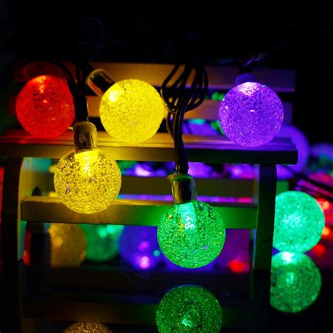 2x6m 30 Leds Christmas Strings Solar Powered Led Outdoor