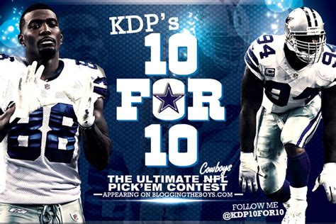 Kdps 10 For 10 Is Back 2013 Week One Pickem Contest