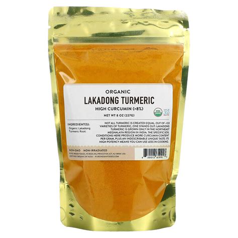 Pure Indian Foods Organic Lakadong Turmeric Oz G