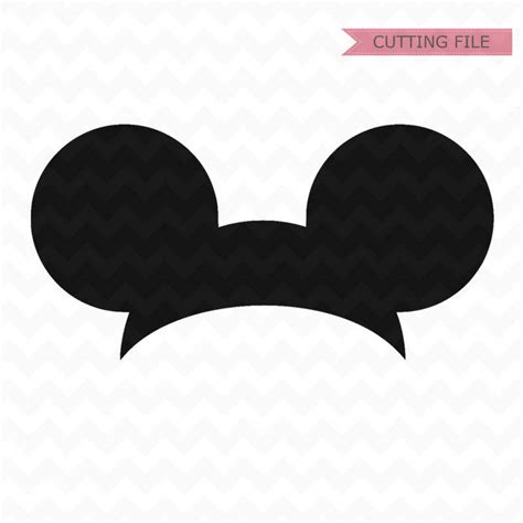 Mickey Mouse Ears Svg Mickey Mouse Head Svg And Png File Etsy
