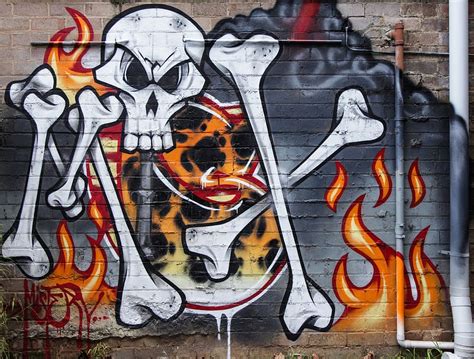 Skull Graffiti Art
