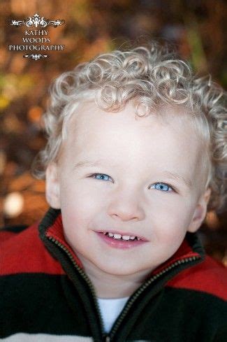 Adorable curly hair boy | Little boy haircuts The mix of fringe and bob haircut looks amazing.