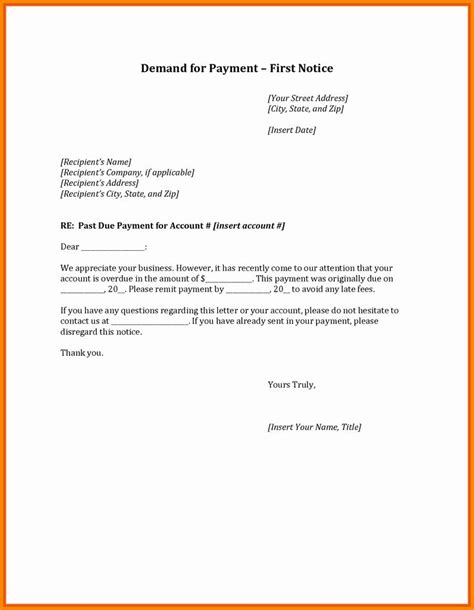 Letter Of Demand Template Example Document Template Lettering