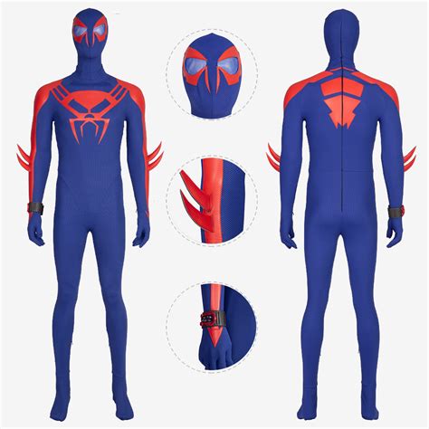 spider man 2099 costume cosplay suit spider man across the spider verse bodysuit unibuy