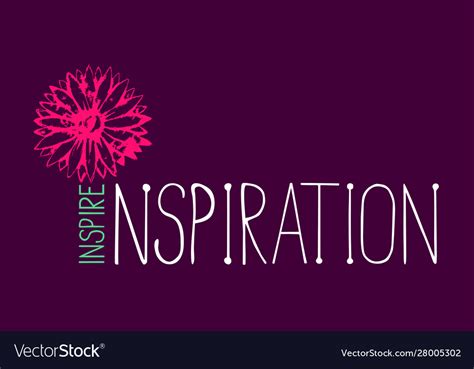 Motivated Quote Inspire Inspiration Hand Made Vector Image