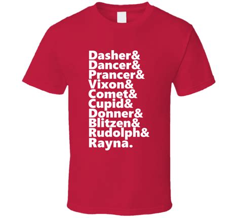 reindeer rudolph and rayna personalized first name holiday t t shirt