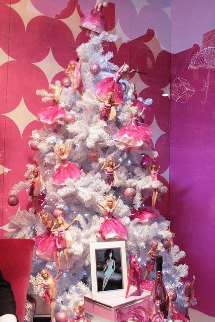 A Holiday Barbie Themed Christmas Tree Barbie Christmas Tree Christmas